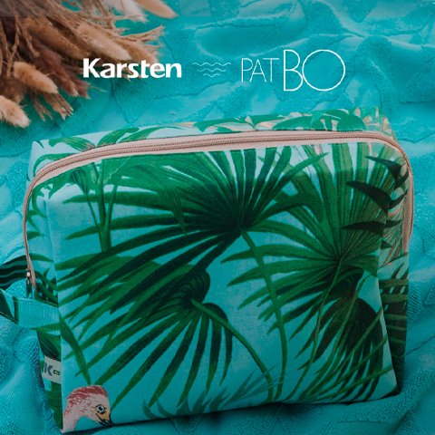 Banner quadrado da Ganhe uma Nécessaire na Promoção Karsten e PatBo 2026!