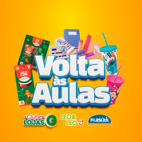 Banner quadrado da Promoção Lojas G Volta às Aulas