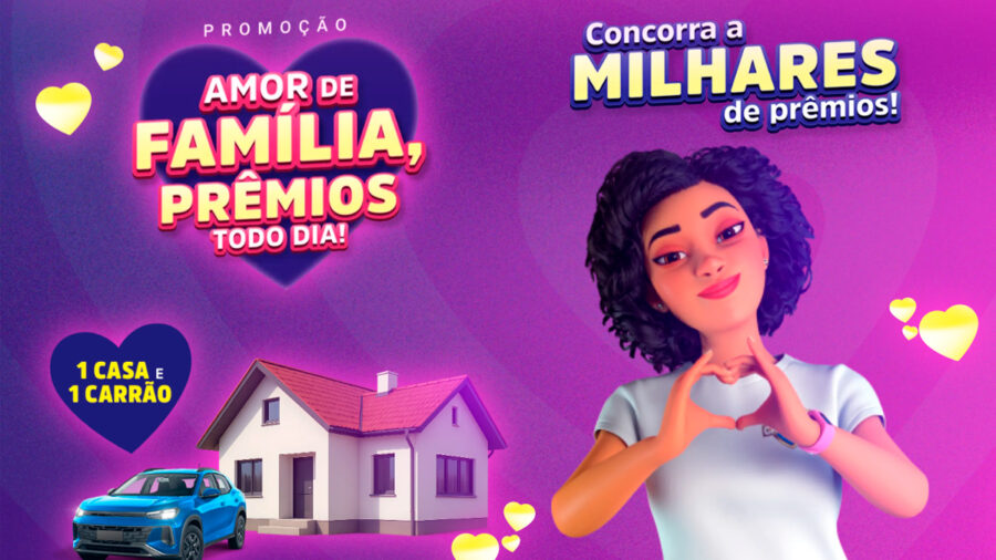 Banner da Promoção Marcas Campeãs Amor de Família, Prêmios Todo Dia