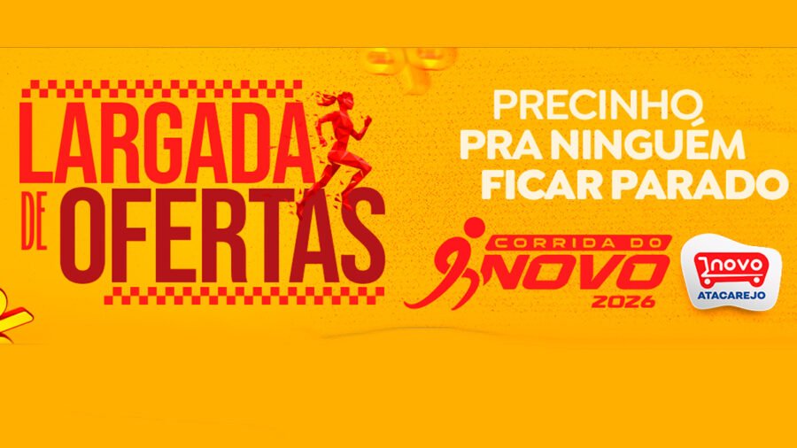 Banner da Promoção Novo Atacarejo Largada da Sorte