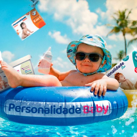 Banner quadrado da Promoção Férias Premiadas Personalidade Baby