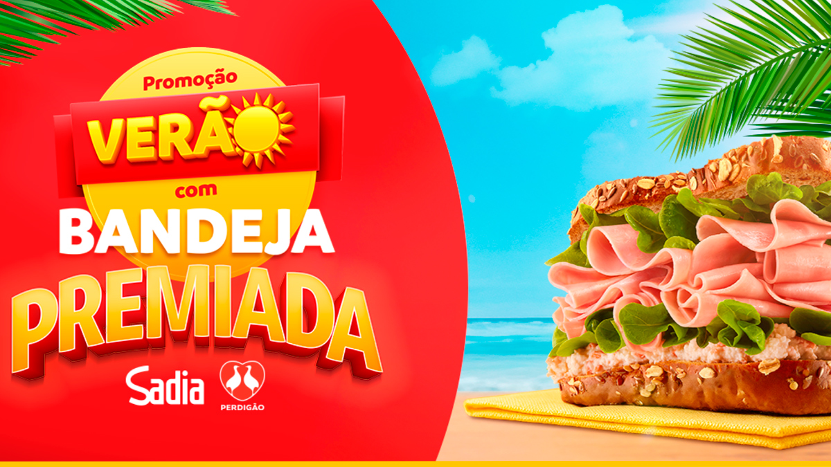 Banner da Promoção Sadia e Perdigão Bandeja Premiada