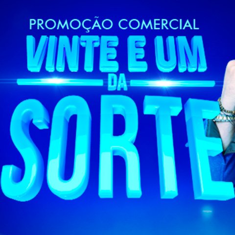 Banner quadrado da Promoção Tele Sena Vinte e Um Da Sorte