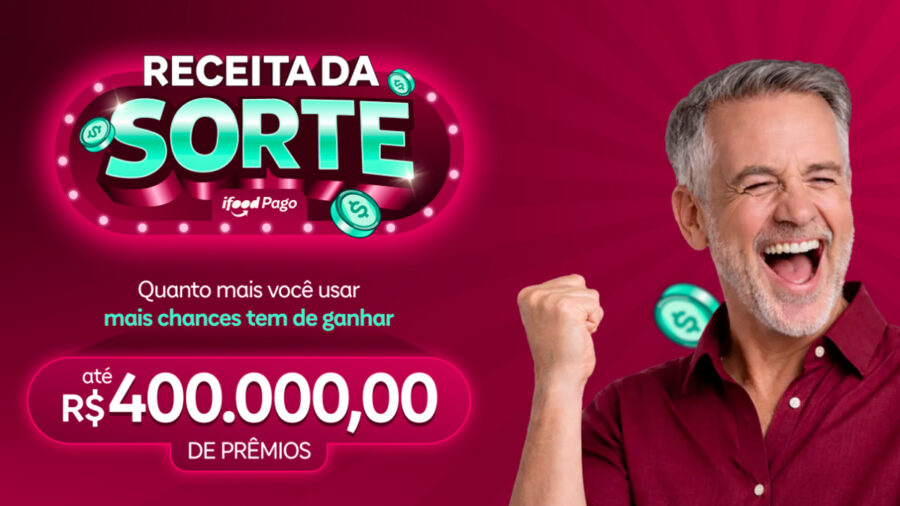 Banner da Promoção Receita da Sorte iFood Pago
