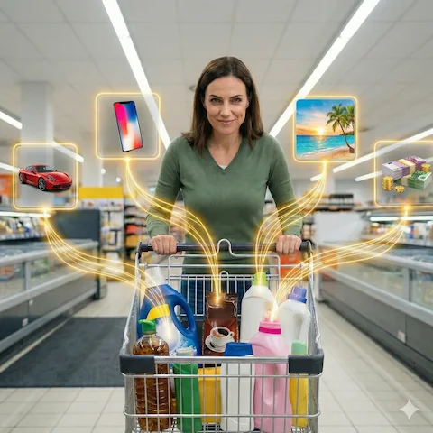 Banner quadrado da Aprenda participar de promoções e comece e ganhar!