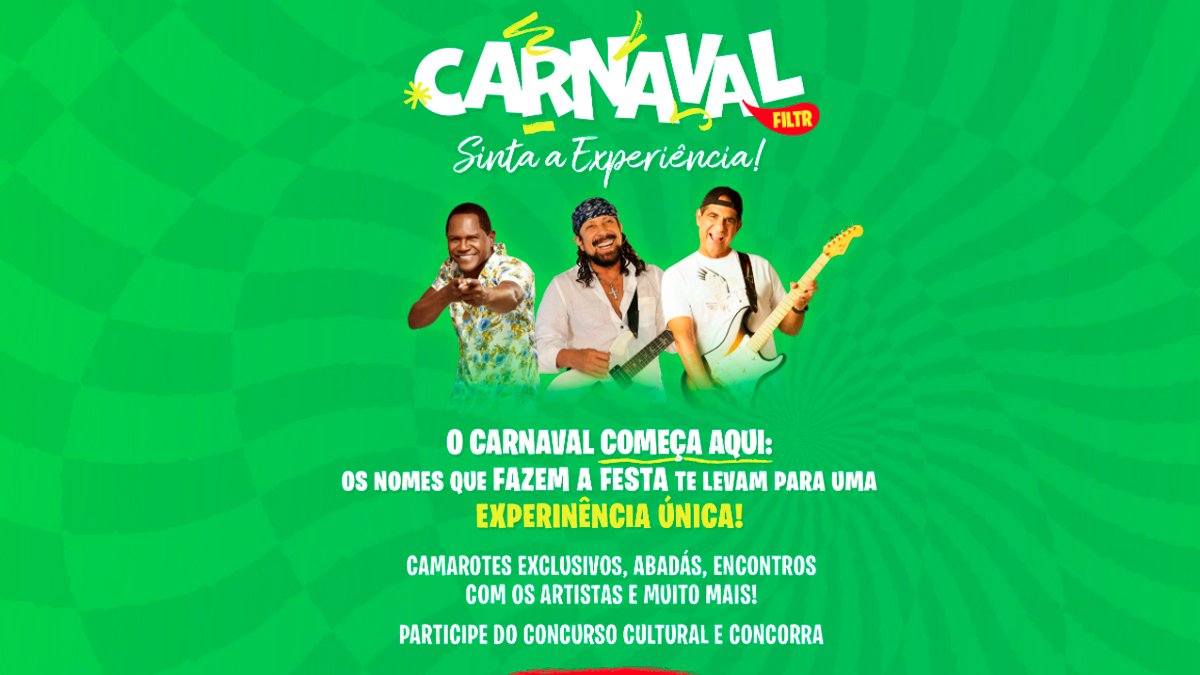Banner da Promoção Carnaval Filtr Camarote Brahma