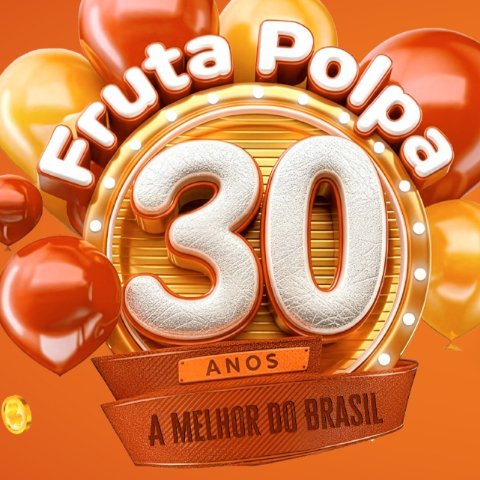 Banner quadrado da Promoção Fruta Polpa 30 Anos