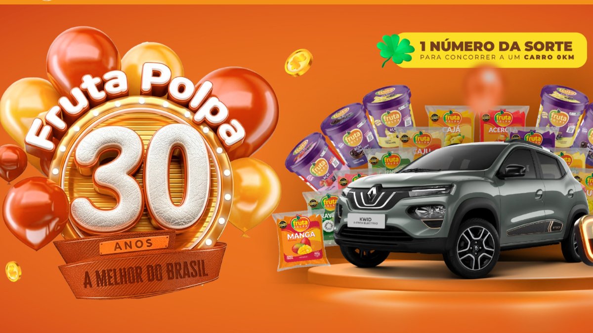 Banner da Promoção Fruta Polpa 30 Anos