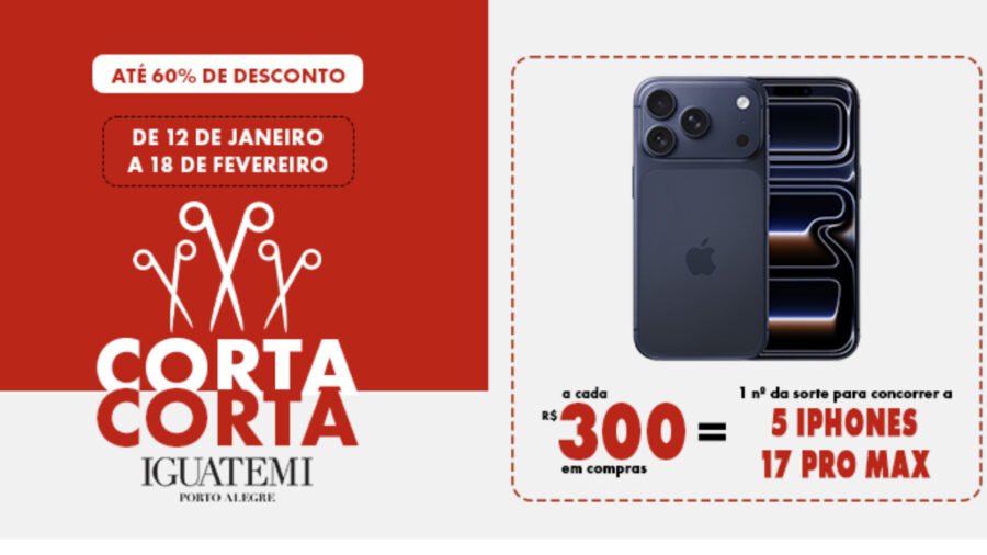 Banner da Promoção Shopping Iguatemi Porto Alegre