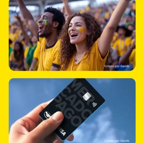 Banner quadrado da Promoção Visa Mercado Pago Copa do Mundo 2026