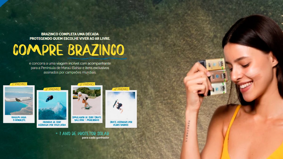 Banner da Promoção Brazinco 10 Anos