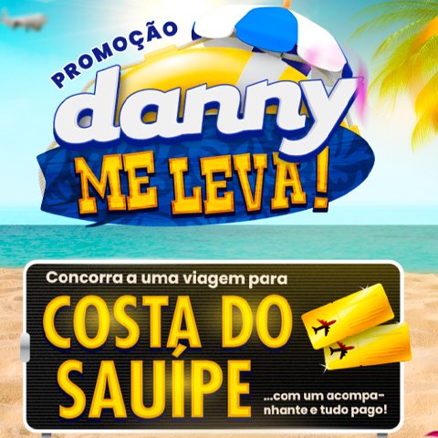 Banner quadrado da Promoção Danny Cosméticos Me Leva