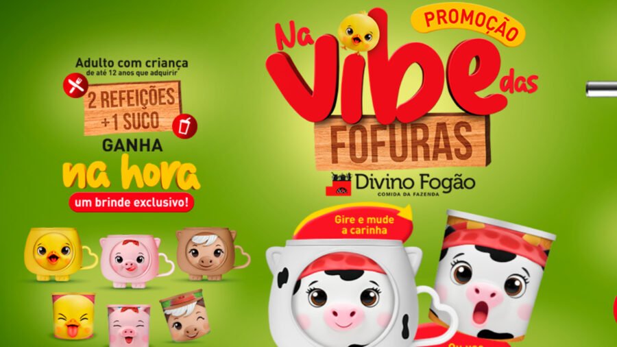 Banner da Promoção Divino Fogão Na Vibe Das Fofuras