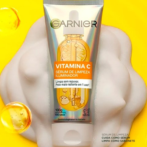 Banner quadrado da Promoção Garnier: Ganhe Kit Grátis Sérum de Limpeza