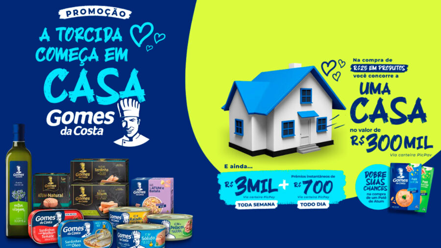 Banner da Promoção Gomes da Costa A Torcida Começa Em Casa