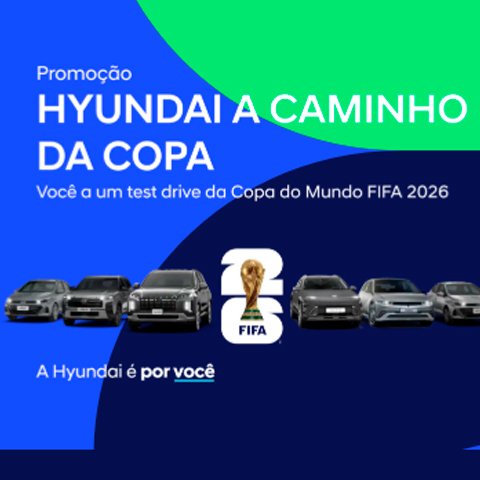 Banner quadrado da Promoção Hyundai A Caminho Da Copa