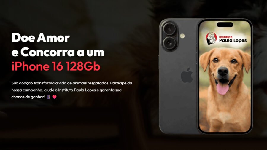 Banner da Promoção Doar Faz Bem Instituto Paula Lopes