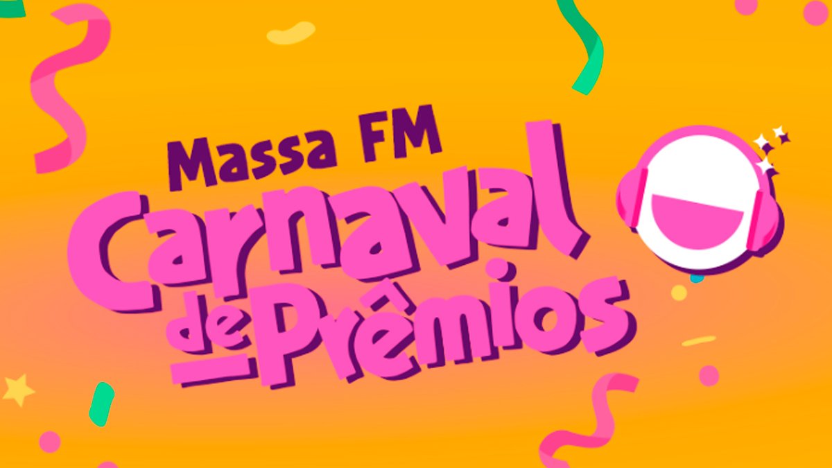 Banner da Promoção Rádio Massa FM Carnaval De Prêmios