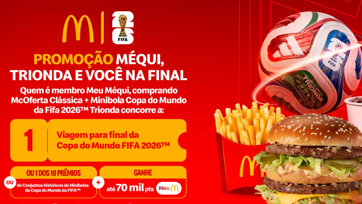 Banner da Promoção Meu Méqui Comigo na Final