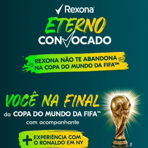 Banner quadrado da Promoção Rexona O Eterno Convocado