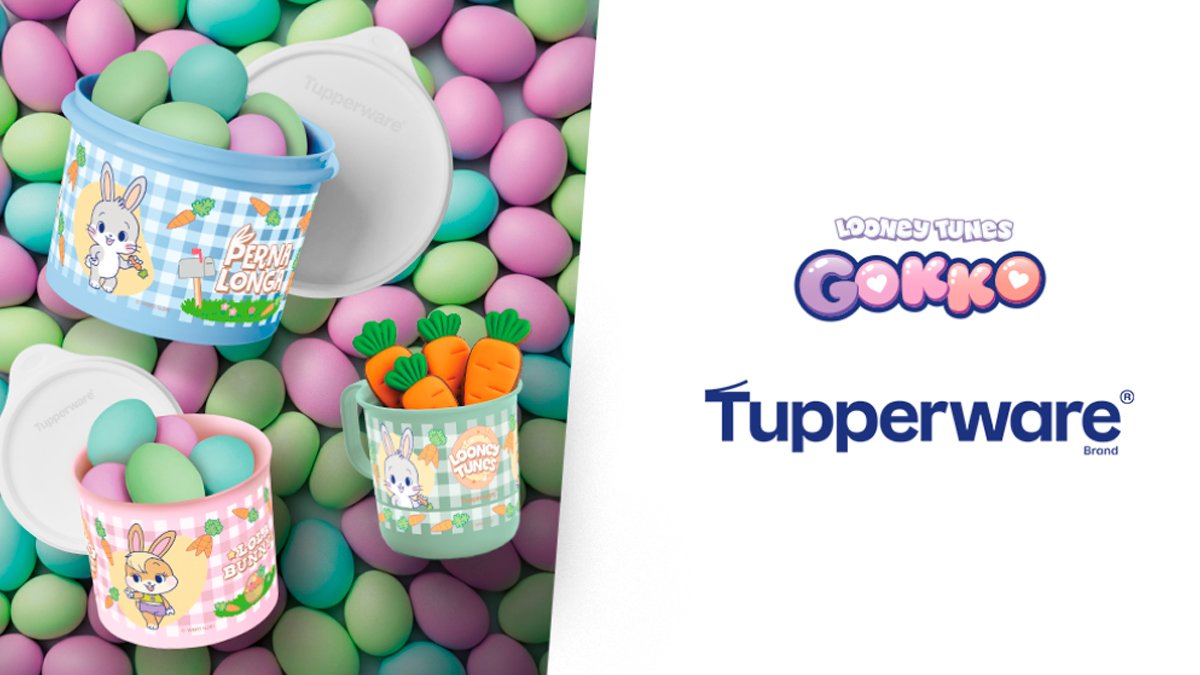 Banner da Promoção Tupperware Looney Tunes Páscoa