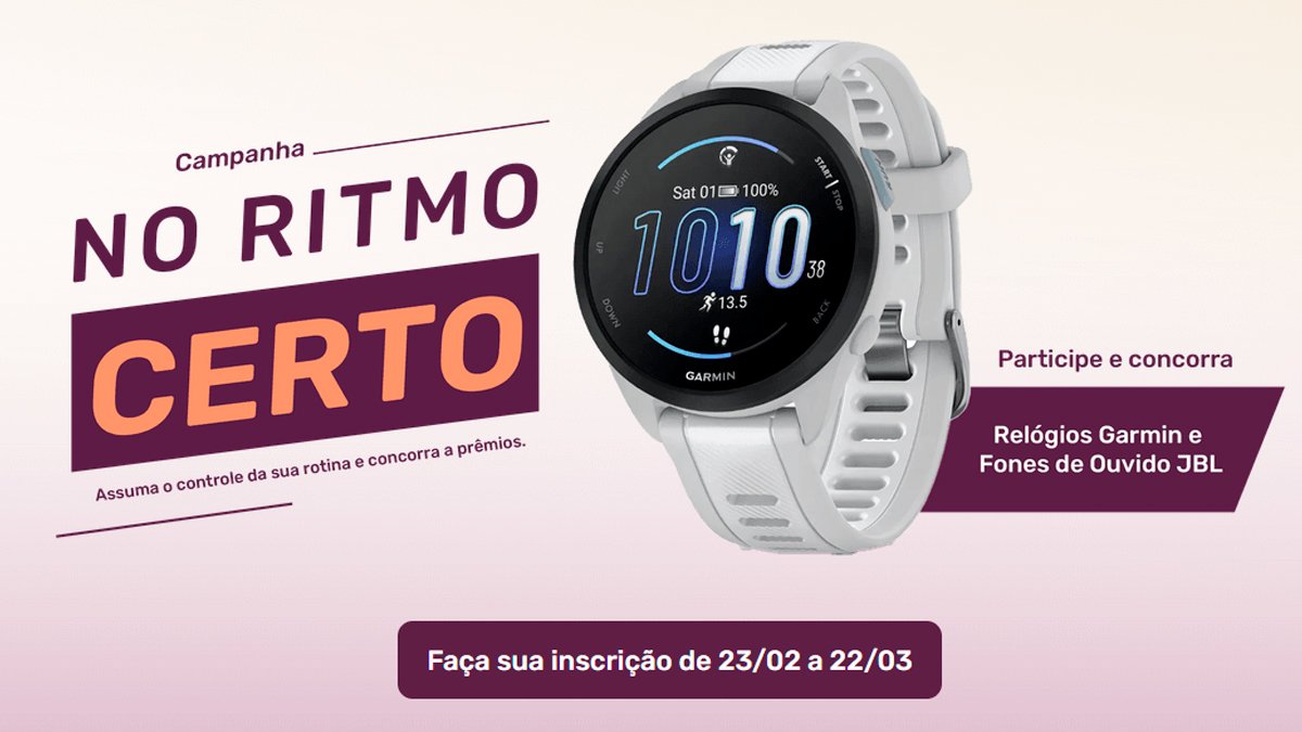 Banner da Promoção No Ritmo Certo Wellz