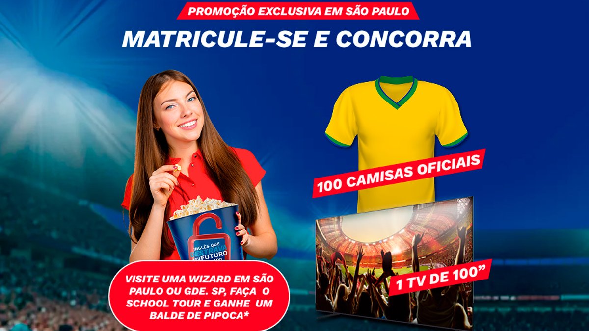 Banner da Promoção 100 Aulas Wizard
