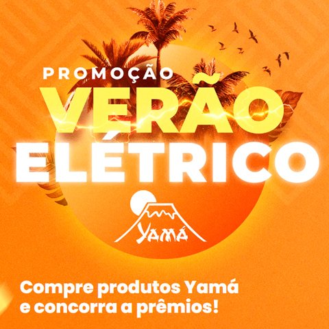 Banner quadrado da Promoção Verão Elétrico Yamá