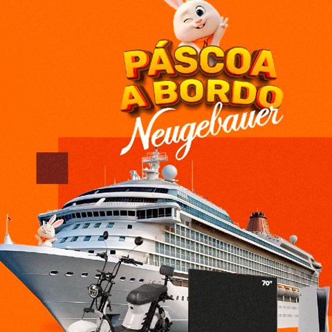 Banner quadrado da Promoção Páscoa a Bordo Neugebauer