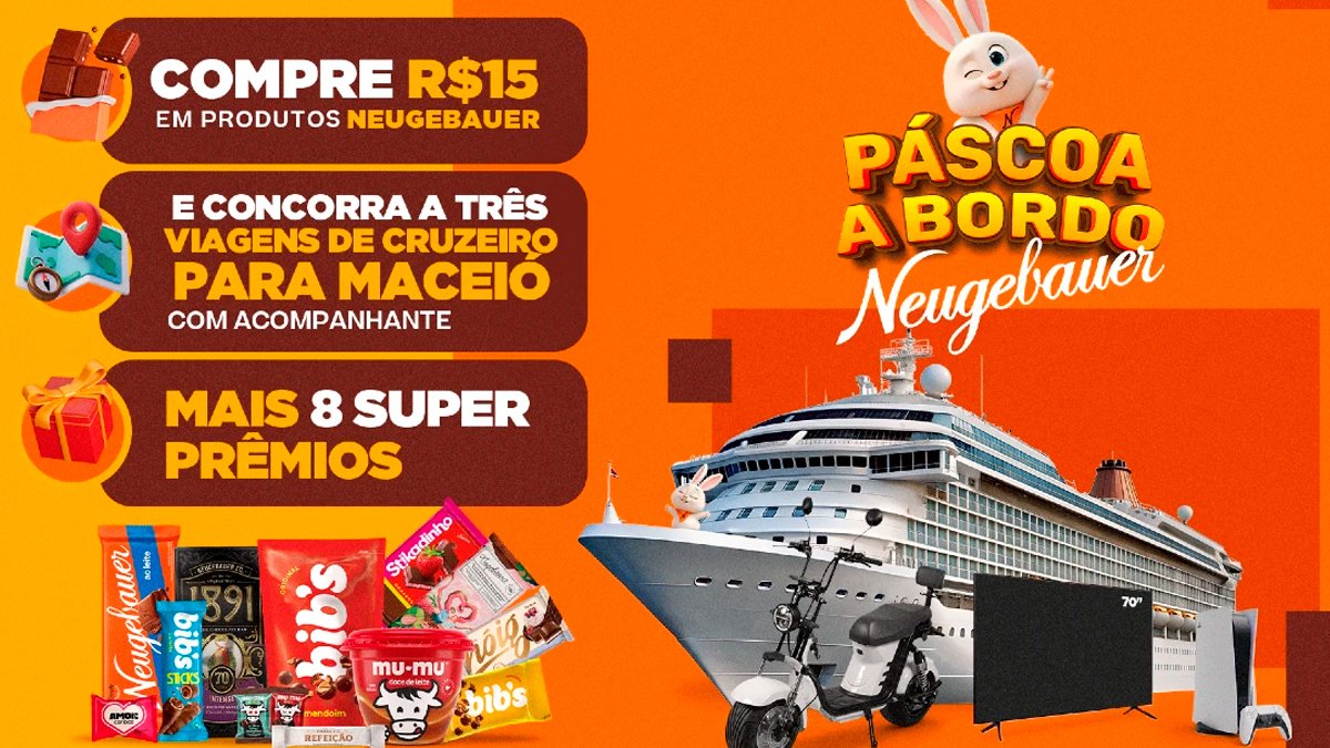 Banner da Promoção Páscoa a Bordo Neugebauer