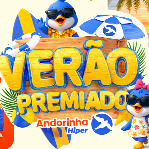 Banner quadrado da Promoção Andorinha Verão Premiado
