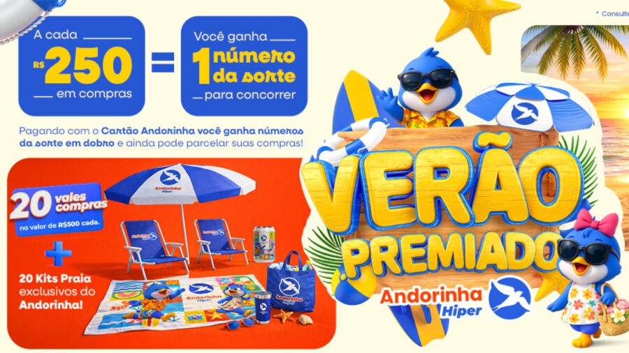 Banner da Promoção Andorinha Verão Premiado