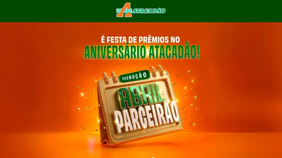 Banner da Atacadão Abril Parceirão