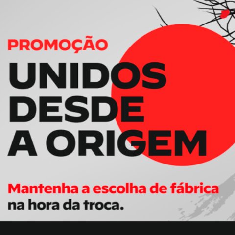 Banner quadrado da Bridgestone Unidos Desde A Origem