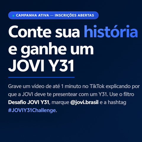 Banner quadrado da Desafio Jovi Y31