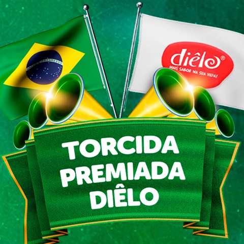 Banner quadrado da Diêlo Torcida Premiada