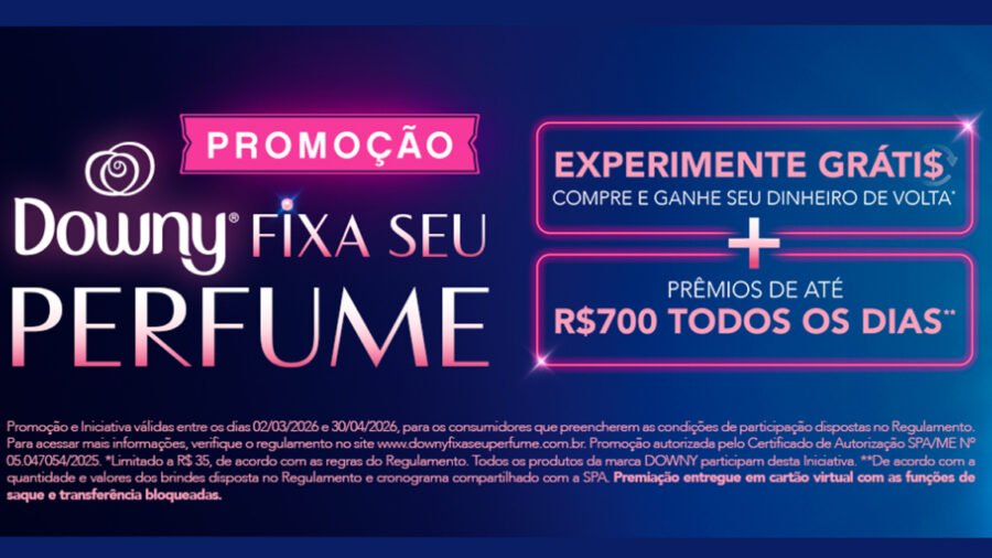 Banner da Promoção Downy Fixa Seu Perfume