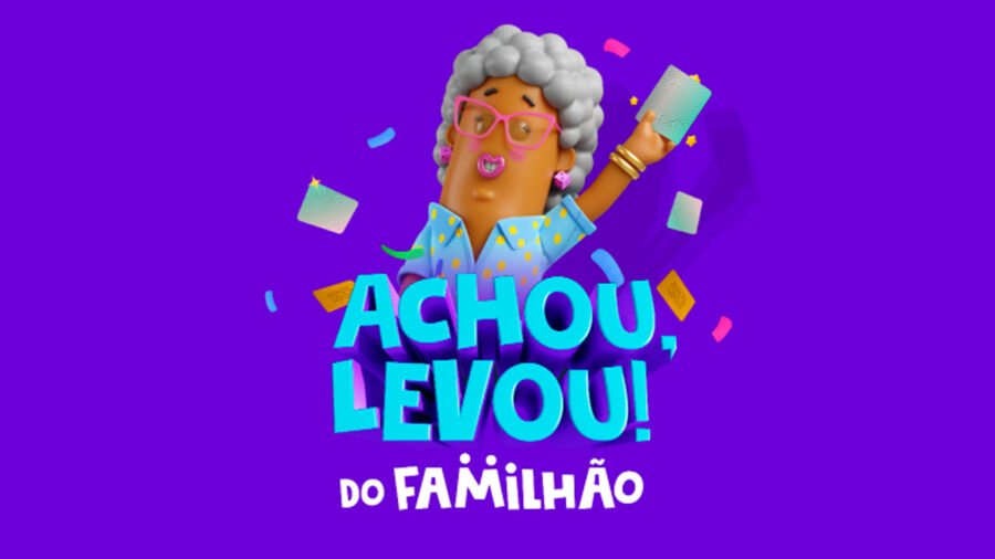 Banner da Promoção Achou, Levou! Do Familhão