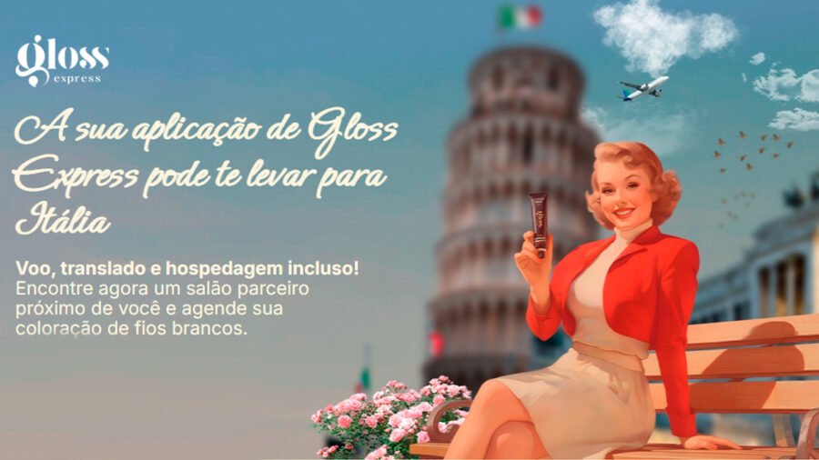 Banner da Gloss Experiência Itália