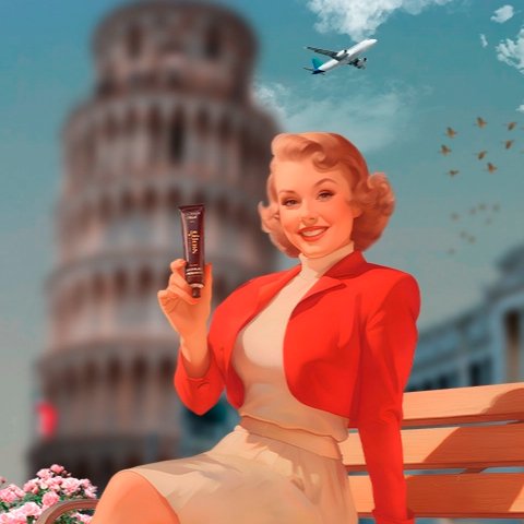 Banner quadrado da Gloss Experiência Itália