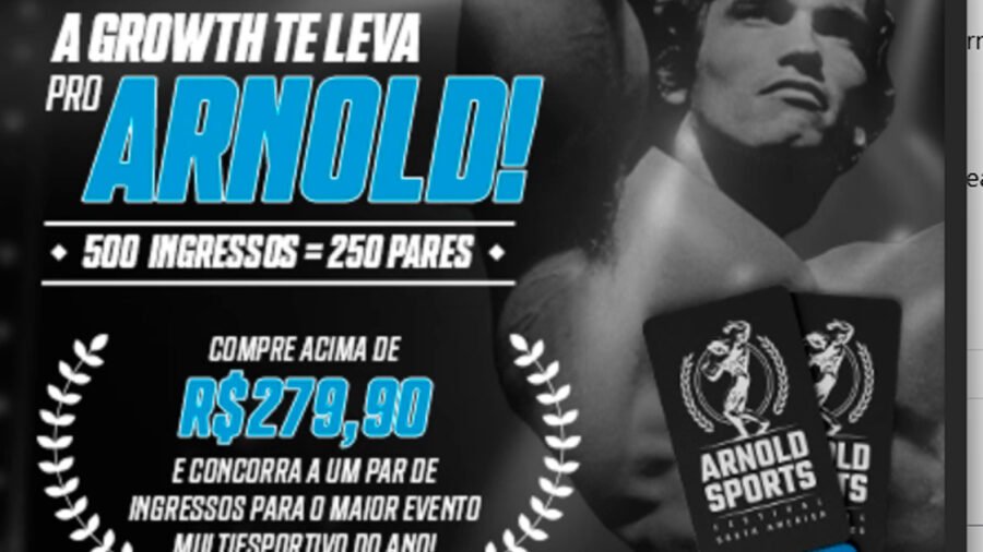 Banner da Growth Te Leva Para O Arnold