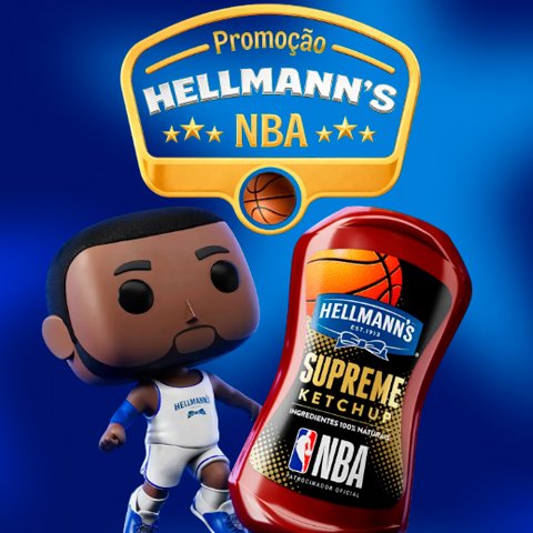 Banner quadrado da Promoção Hellmann's NBA