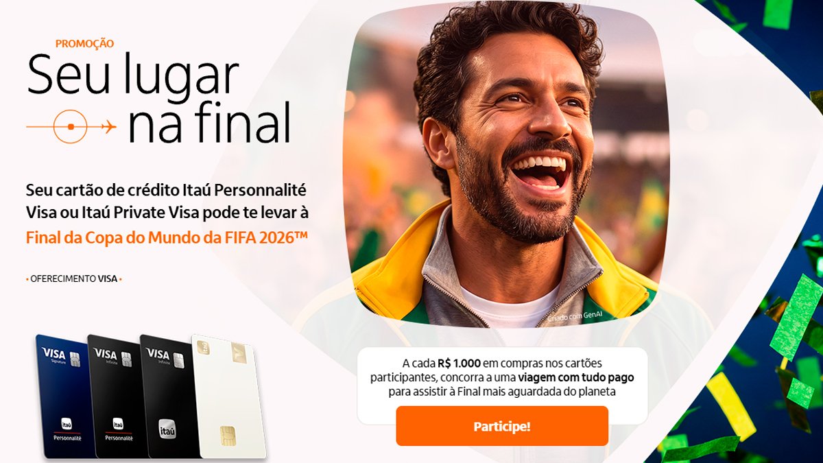 Banner da Itáu Seu Lugar na Final