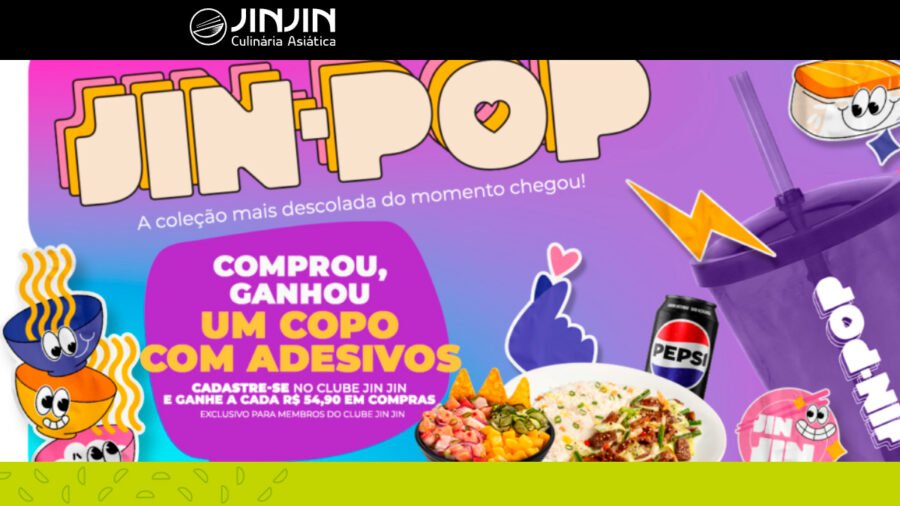 Banner da Promoção JIN JIN POP