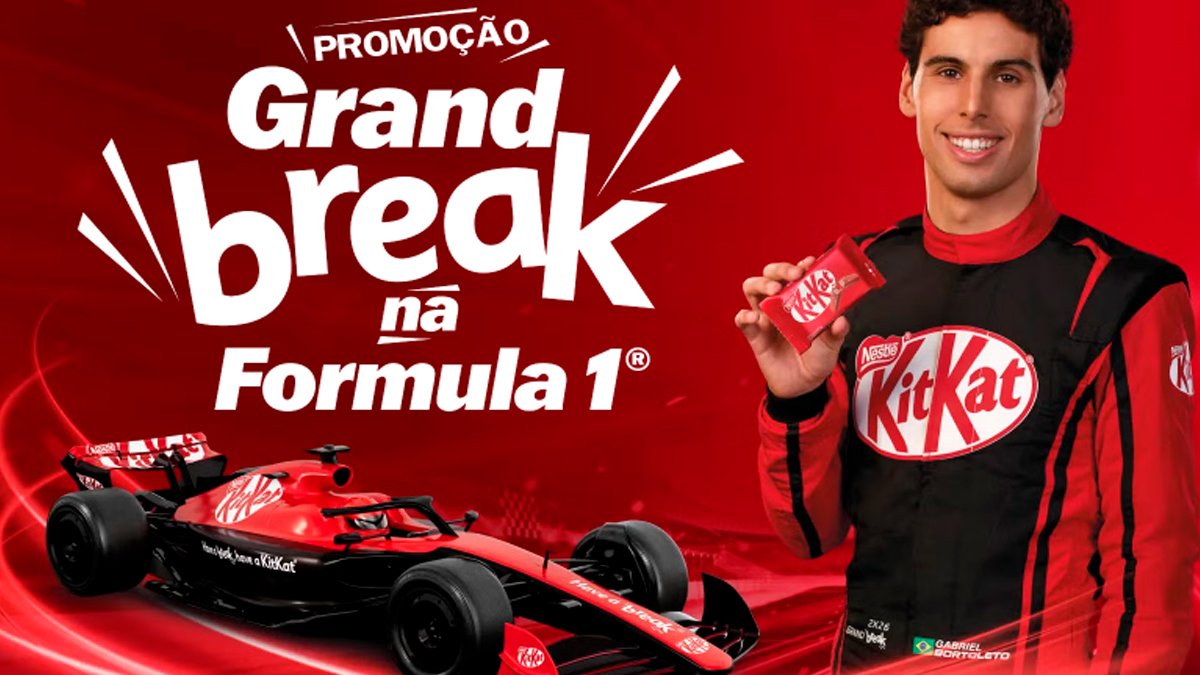 Banner da KitKat Grand Break Na Fórmula 1