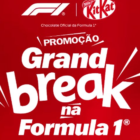 Banner quadrado da KitKat Grand Break Na Fórmula 1