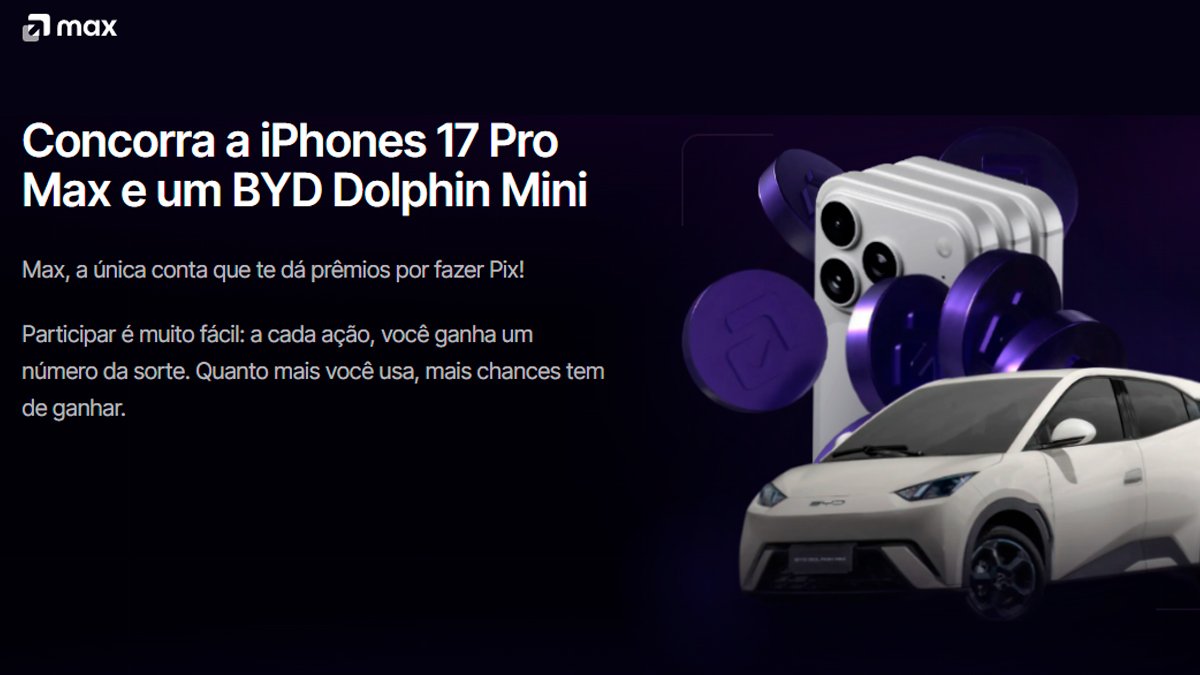 Banner da Pix App Max