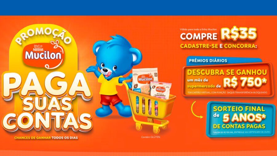 Banner da Mucilon Paga Suas Contas