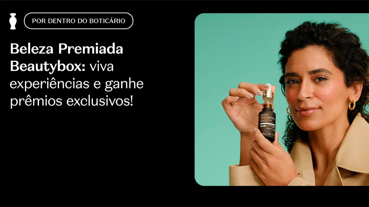 Banner da Promoção Beleza Premiada Beautybox