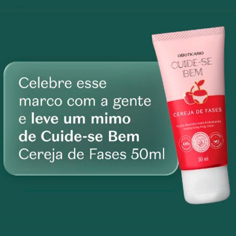 Banner quadrado da Promoção O Boticário Mimo Grátis